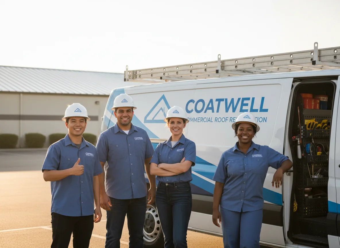 Commercial roof coating company in Leon, OK